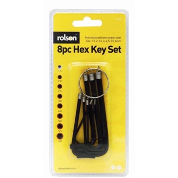 ROLSON HEX KEY SET 8PC