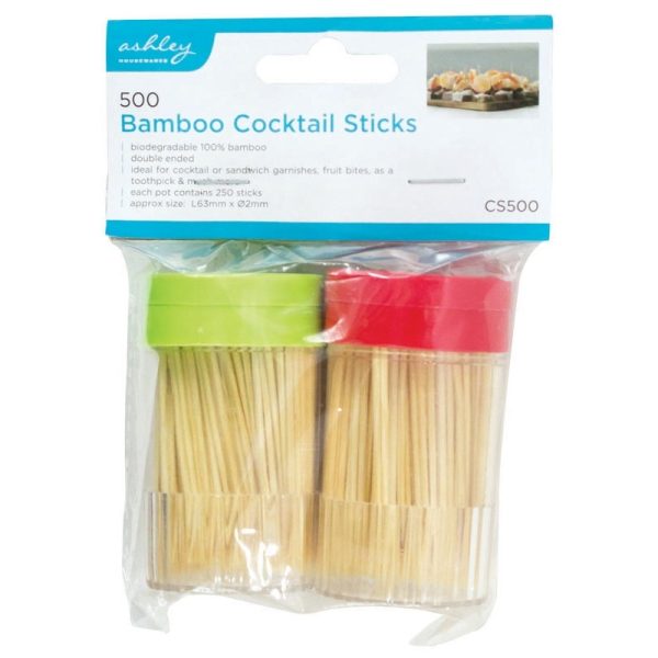 ASHLEY COCKTAIL STICKT BAMBOO 500PCE