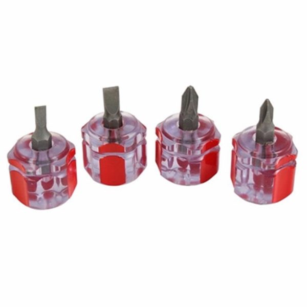 DEKTON MINI STUBBY SCREWDRIVER 4PC