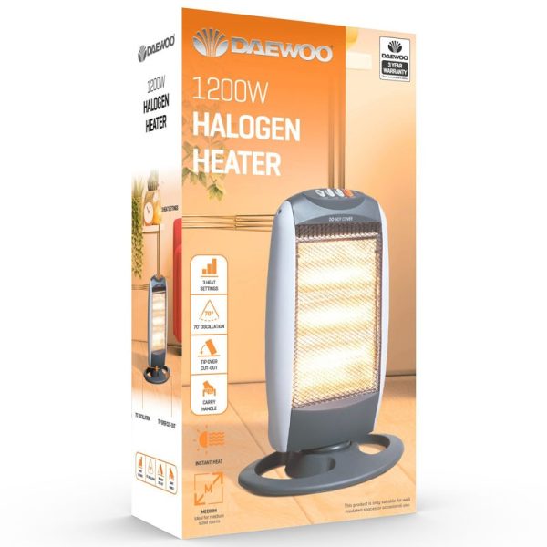 DAEWOO HALOGEN HEATER 1200W