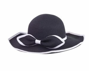 SUN HAT LADIES MEDIUM STRAW BOW (2022)