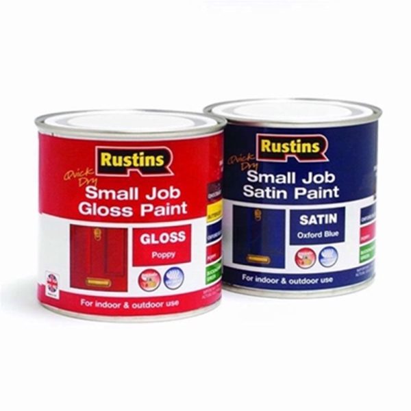 RUSTINS SMALL JOB GLOSS 250ML POPPY