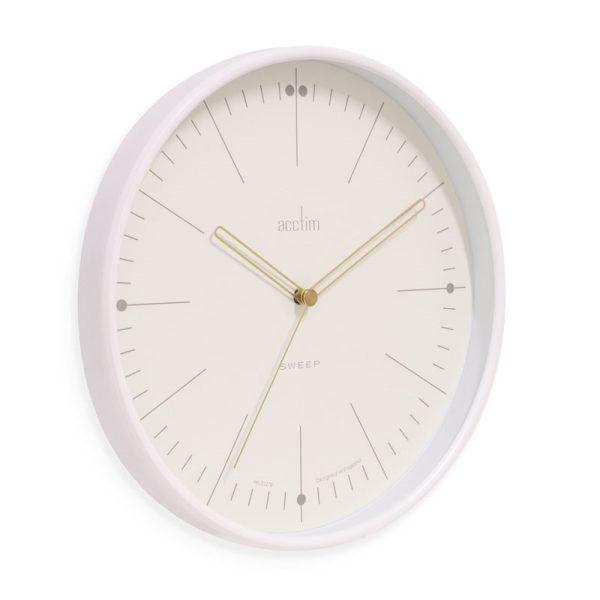 ACCTIM SOLNA WHITE WALL CLOCK