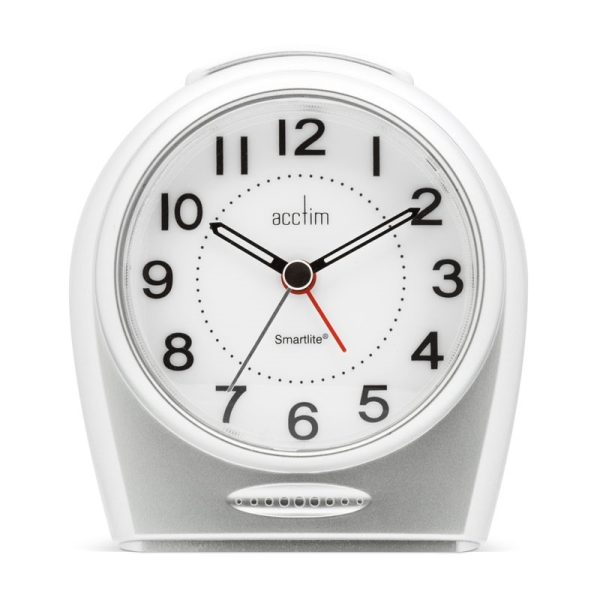 ACCTIM ASTORIA ALARM CLOCK SILVER