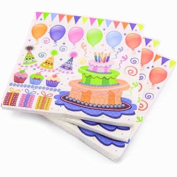 PPS 3PLY 33CM 20 NAPKINS PARTY