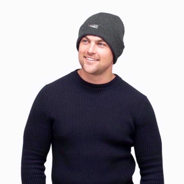 MENS THINSULATE RIBBED KNITTED HAT