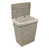 JVL ARIANNA RECT WILLOW BASKET GREY 32X45X117CM
