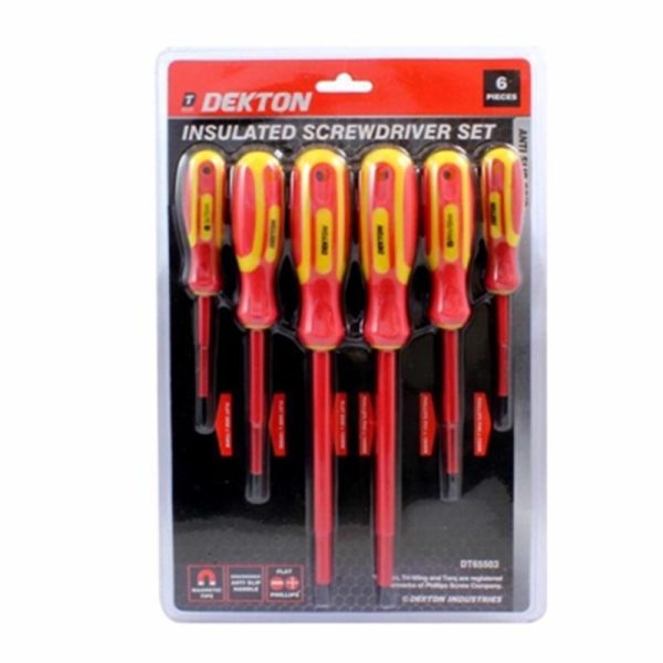 DEKTON INSULATED SCREWDRIVER 6PC SET