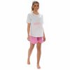 LADIES MATERNITY JERSEY PYJAMA SHORTS SET