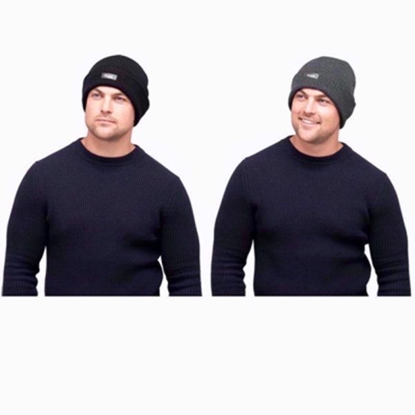 MENS THINSULATE RIBBED KNITTED HAT