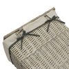 JVL ARIANNA RECT WILLOW BASKET GREY 32X45X117CM