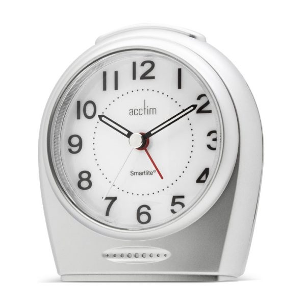 ACCTIM ASTORIA ALARM CLOCK SILVER