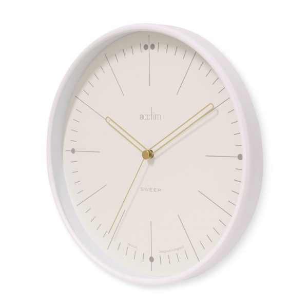 ACCTIM SOLNA WHITE WALL CLOCK