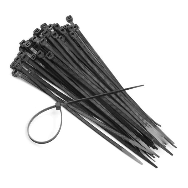 DEKTON BLACK CABLE TIES 60PC 4.8MMX200MM