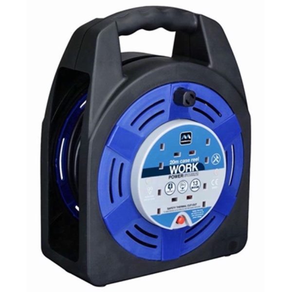 MASTERPLUG 4 SOCKET 20M REEL