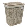 JVL ARIANNA RECT WILLOW BASKET GREY 32X45X117CM