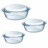 PYREX ESSENTIALS CASSEROLE 3PCE SET