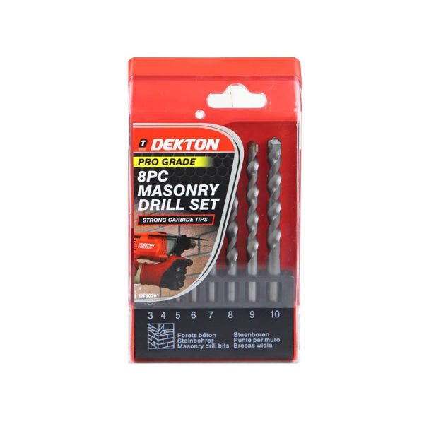 DEKTON MASONRY DRILL SET 4-10MM 5PC