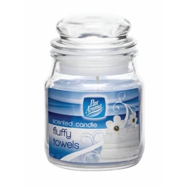 PAN AROMA CANDLE JAR LID FLUFFY TOWEL