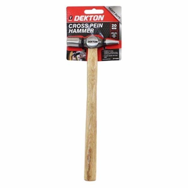 DEKTON PEIN HAMMER WOODEN HANDLE 20MM