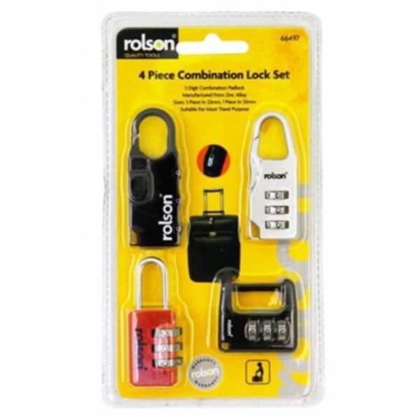 ROLSON PADLOCK SET 4PCE