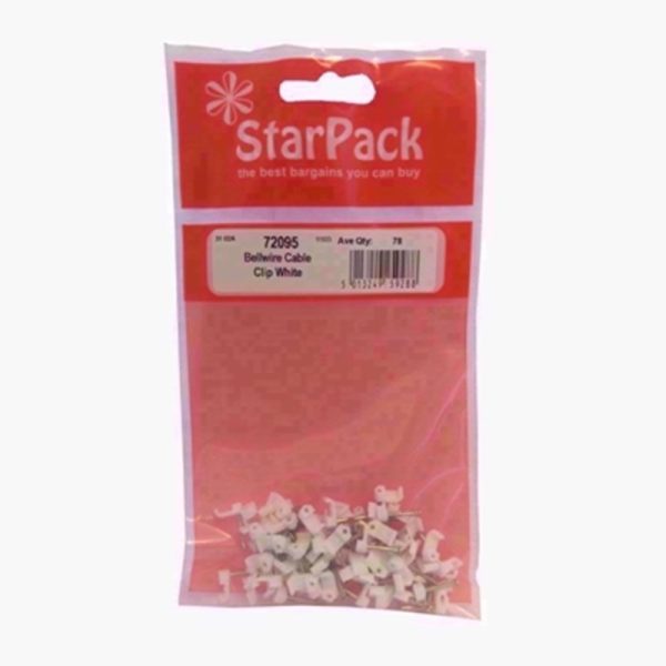 STARPACK CABLE CLIP WHITE