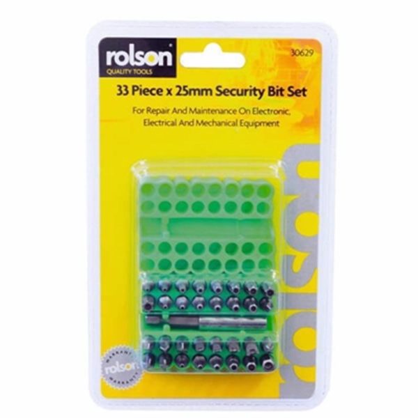 ROLSON SECURITY BIT SET 33PCE