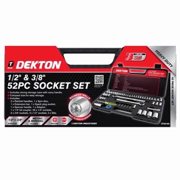 DEKTON SOCKET SET 52PC