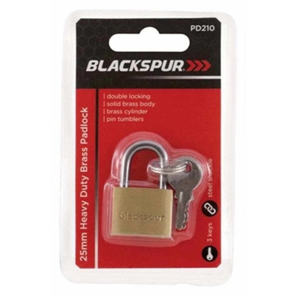 BLACKSPUR 25MM HEAVY DUTY PADLOCK