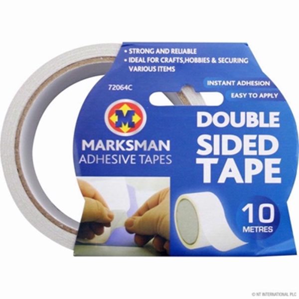 MARKSMAN TAPE DOUBLE SIDED 48MMX10M