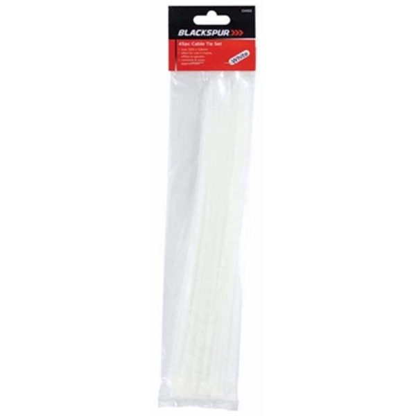 BLACKSPUR 45PC 300MM CABLE TIES BOTH