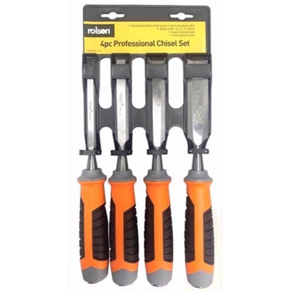 ROLSON WOOD CHISEL SET PRO CRV