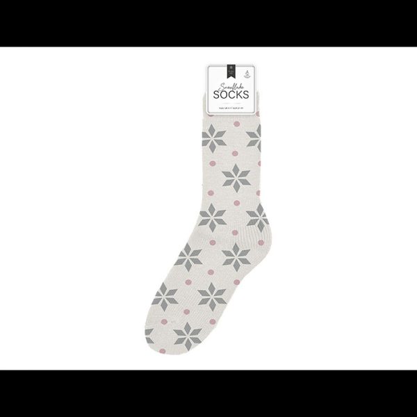 LADIES SNOWFLAKE THERMAL SOCKS