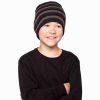 HAT KIDS STRIPED BEANIE HAT