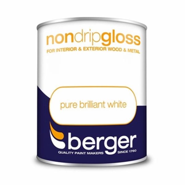 BERGER NON DRIP GLOSS 750ML WHITE