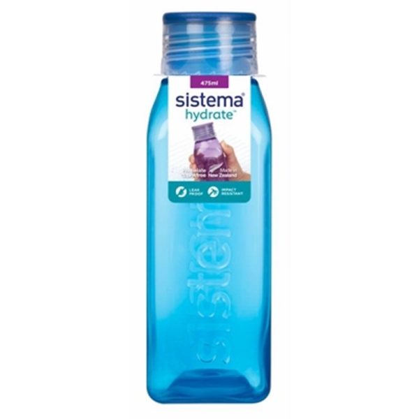 SISTEMA SPORTS SQUARE BOTTLE 475ML