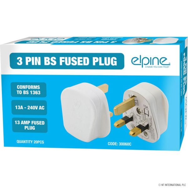 ELPINE 3PIN PLUGS PACK OF 20