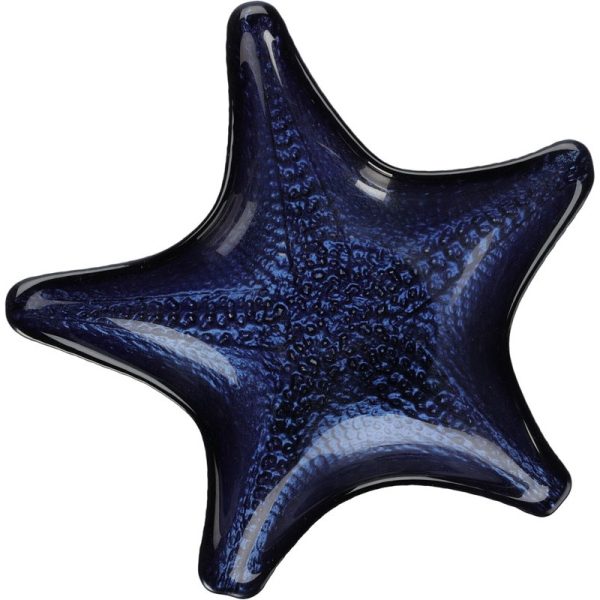 GLASS BOWL STAR SHAPE 16CM