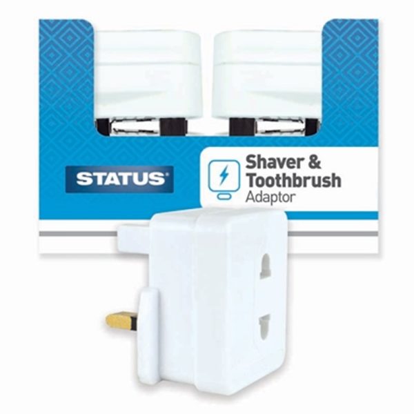 STATUS SHAVER ADAPTER 1AMP PACK OF 16