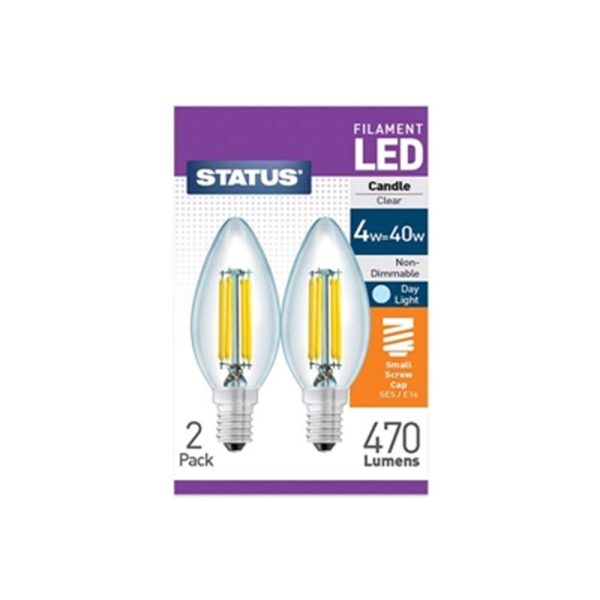 STATUS FILAMENT LED 40W CANDLE SES DAYLIGHT 2