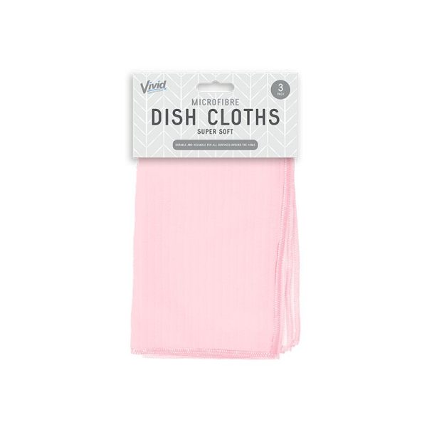 TREND MICROFIBRE DISH CLOTHS PACK OF 3