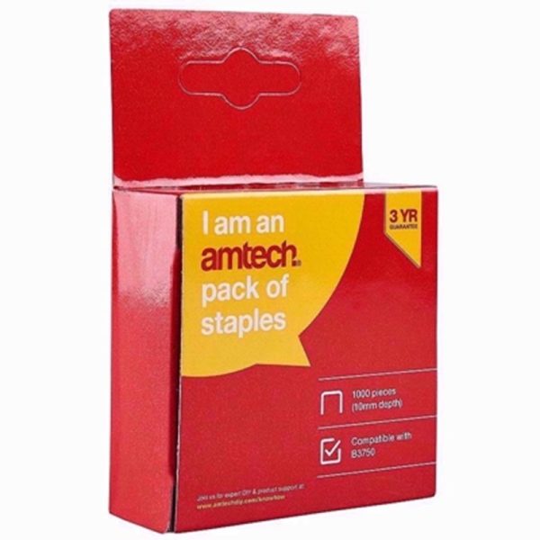 AMTECH STAPLES 10MM 1000PCS