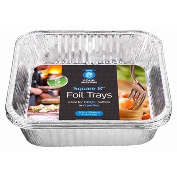 FOUR SEASONS FOIL TRAY SQUARE 5 8IN