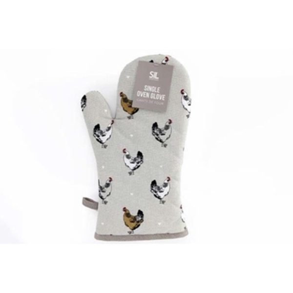 SINGLE OVEN GLOVES CHICKEN 32CM