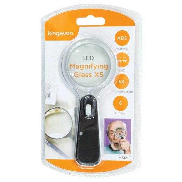 KINGAVON 5X LED MAGINFYING GLASS