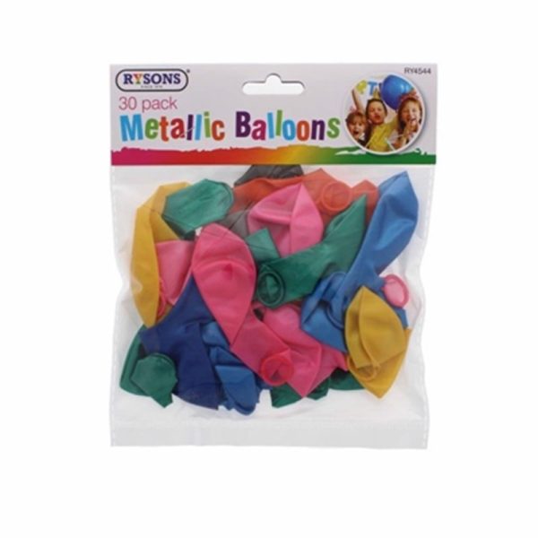 METALLIC BALLOONS PACK OF 30