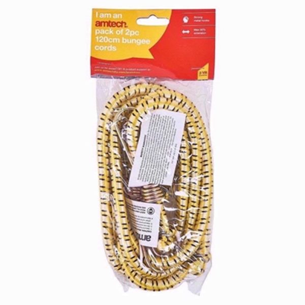 AMTECH BUNGEE CORDS 2PC 48INCH