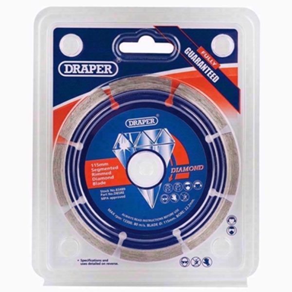 DRAPER DIAMOND BLADE SEG 115MM (SPEC