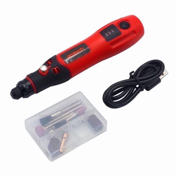 AMTECH RECHARGABLE MINI ENGRAVER 3.6V USB