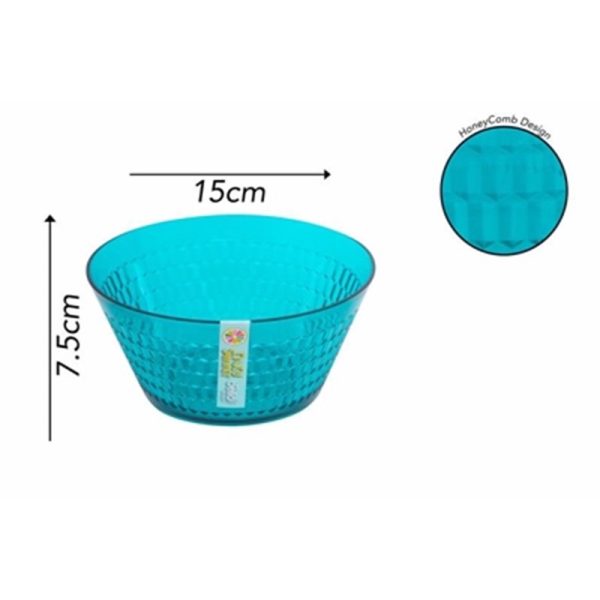 HONEYCOMB BOWL SMALL TEAL 700ML